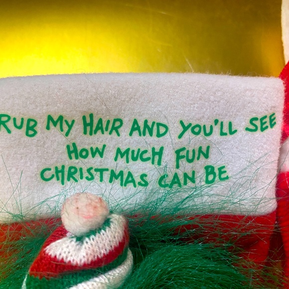 RUSS BERRIE VINTAGE CHRISTMAS TROLLS WITH HATS & POCKET XMAS STOCKINGS RARE - Picture 5 of 16